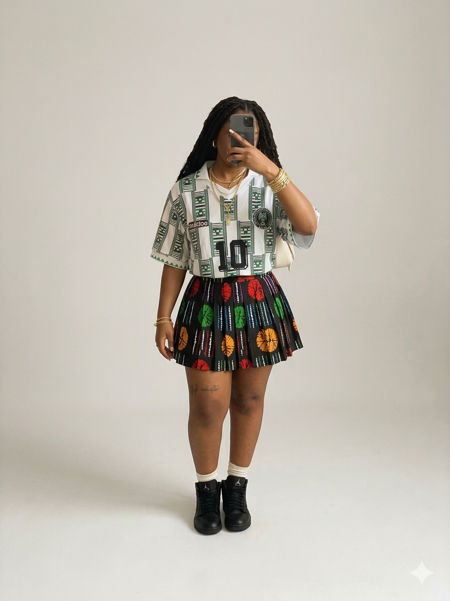 Short Ankara Mini Skirt