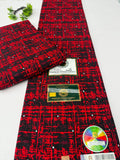 Ruby Grid Ankara Fabric