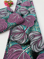 Fuchsia Foliage Ankara Fabric