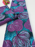 Fuchsia Foliage Ankara Fabric