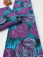 Fuchsia Foliage Ankara Fabric