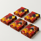 Sunset Fire Ankara Fabric