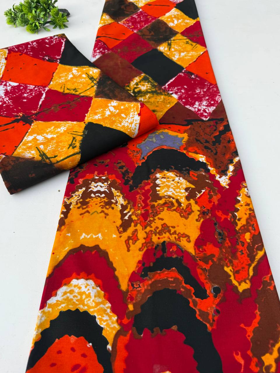 Sunset Fire Ankara Fabric