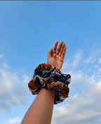 MARIGOLD BLOOM ANKARA SCRUNCHIE COLLECTION PACK OF THREE